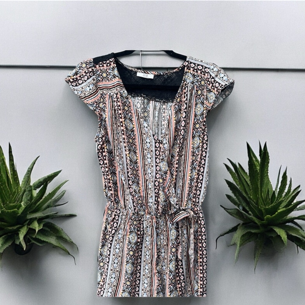Joe B Boho Romper Size Large